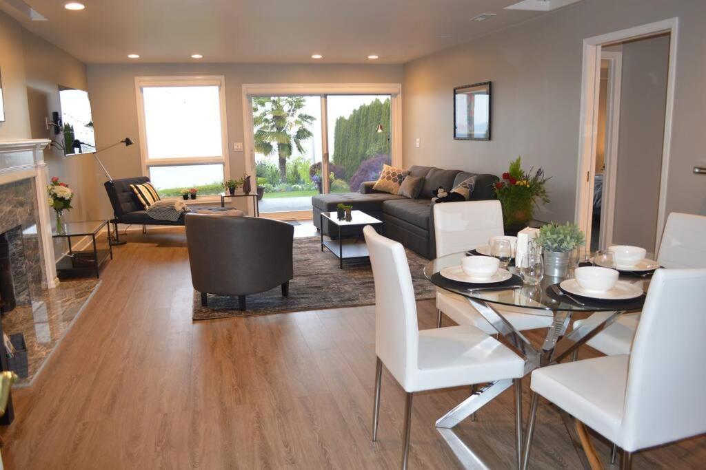 1-Bedroom Seaview Guesthouse On Seattle Luxury Estate With Views Of Olympic Mountains Exterior foto